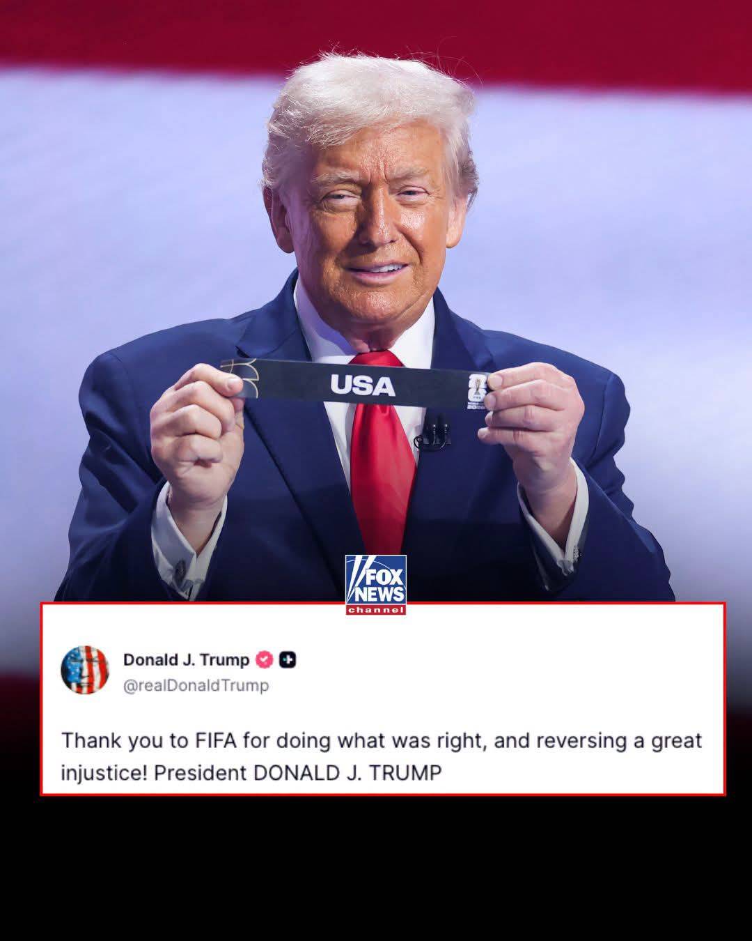 President Trump thanked FIFA for overturning Folarin Balogun's controversial suspension, a decision...