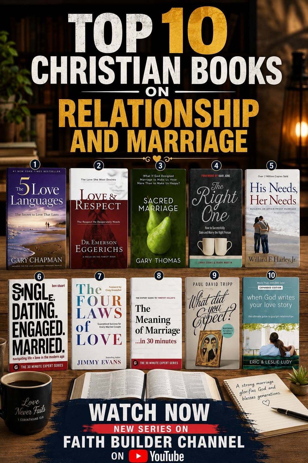Kindly watch out for New Series on "Top 10 Christian Books on Relationship and Marriage" showing on...