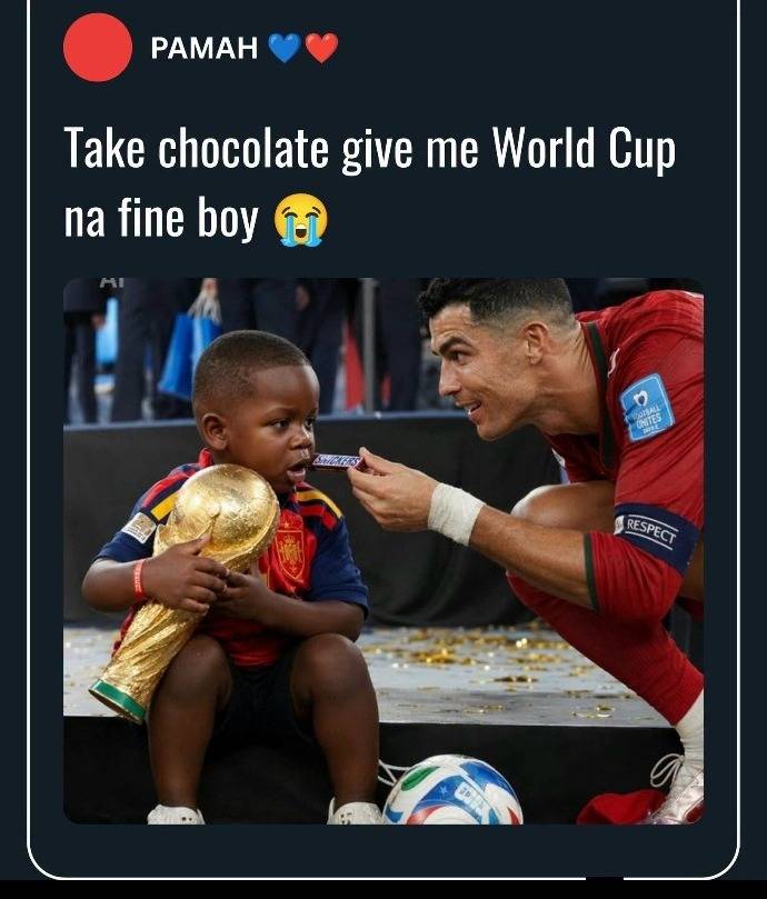World cup trophy:
Ronaldo - 0
Yamal's brother - 1