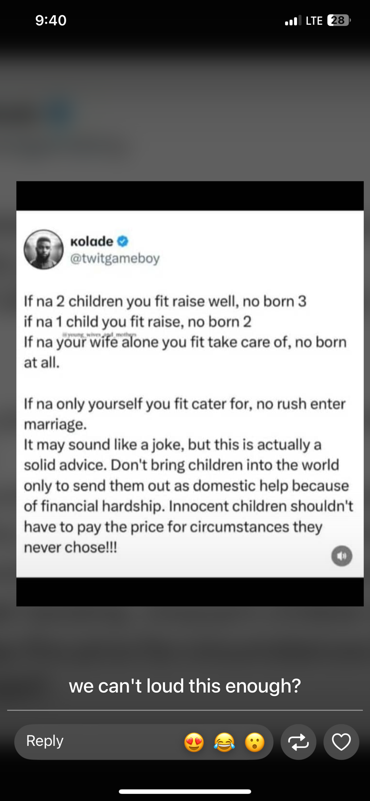 Gentle reminder