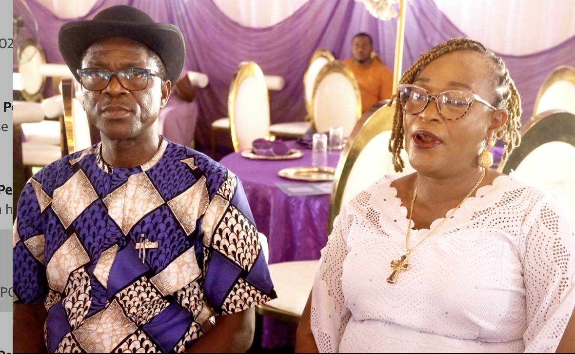 Mr. Joel Dibie, Mrs. Nelly Egun