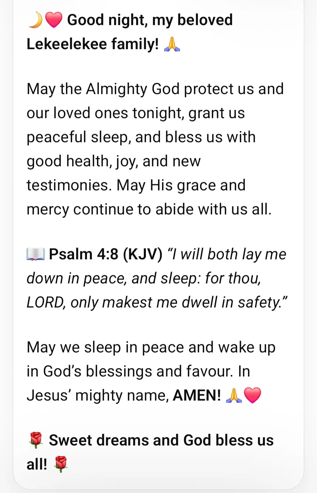 Psalm 4:8 "l will both lay me down in peace,and sleep:for thou,Lord,only makest me dwell in safety....