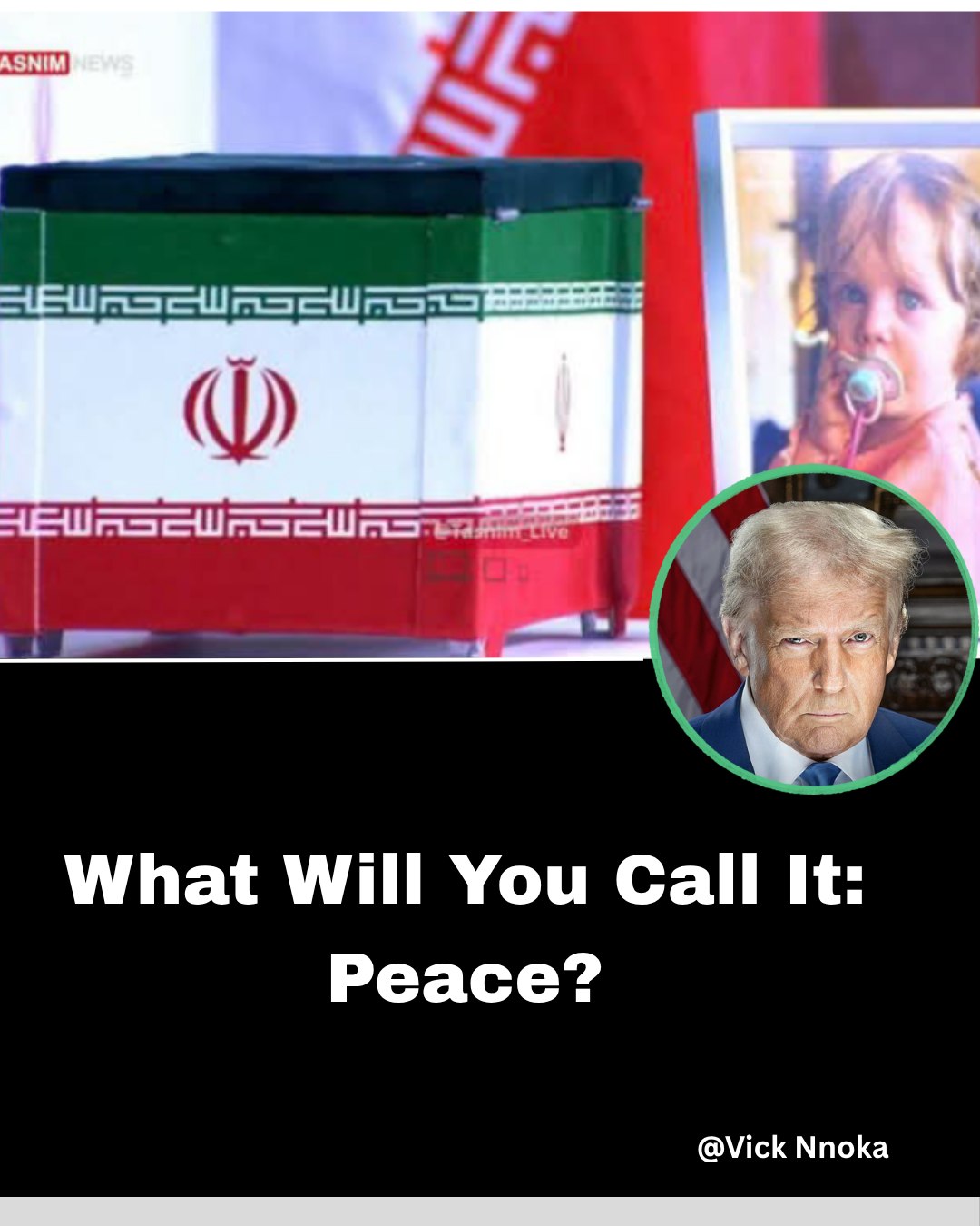 Imagine if Iran bombed the White House in Washington and killed the U.S. President and Tiffany, his...
