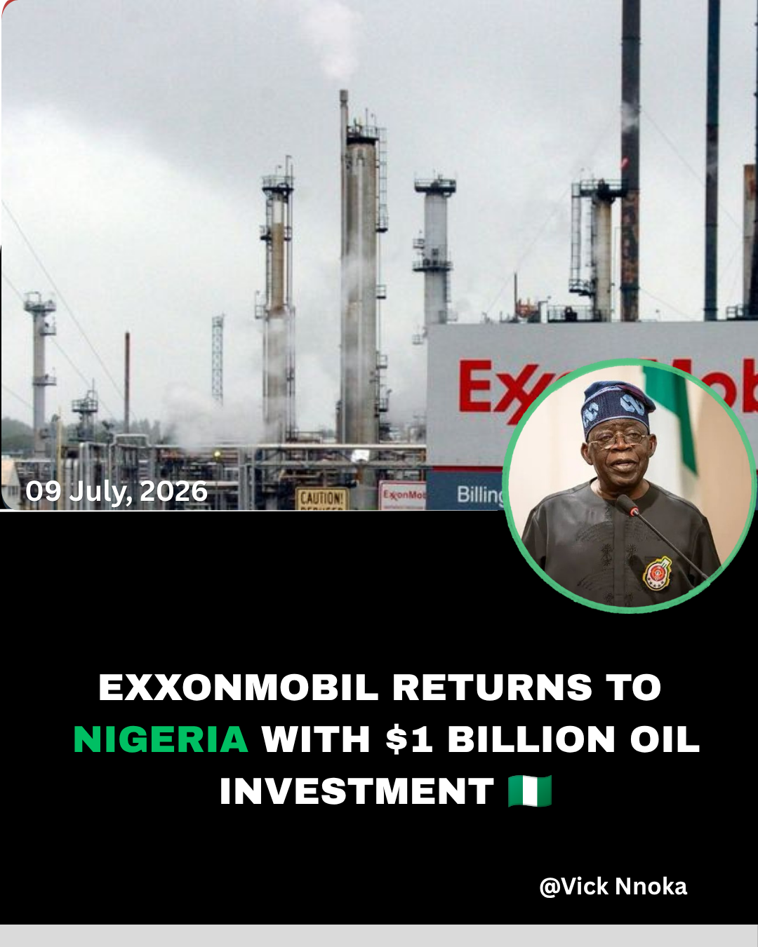 🇳🇬 Nigeria’s oil sector is receiving a major investment boost.
ExxonMobil and its partners are set t...