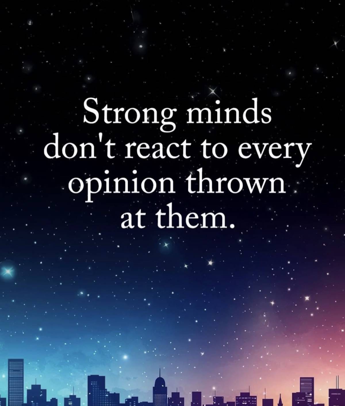 Be wise…….