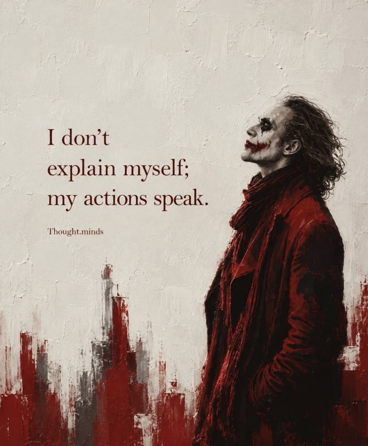 Actions speak louder than words…..