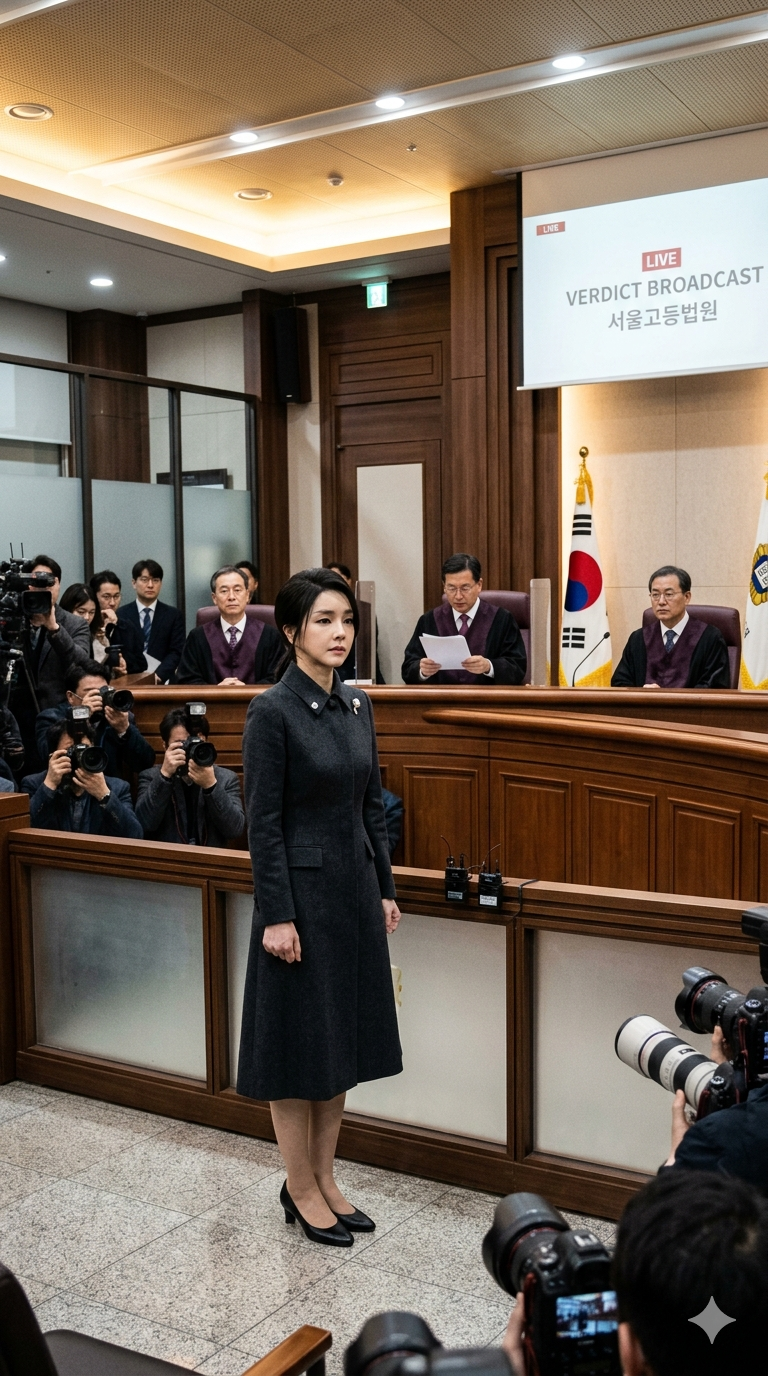 A South Korean appeals court has sentenced former First Lady Kim Keon Hee to four years in prison af...