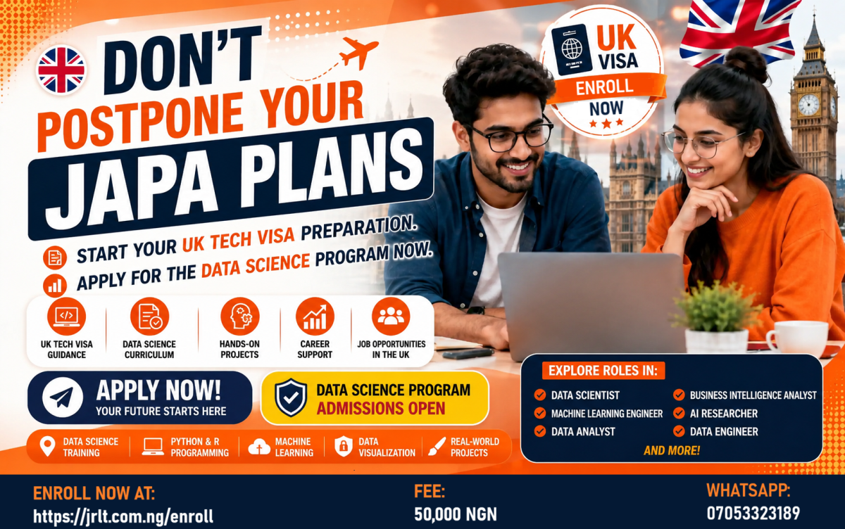 Hello, JRLT now offers tech training and support to everyone that would like to migrate to UK throug...