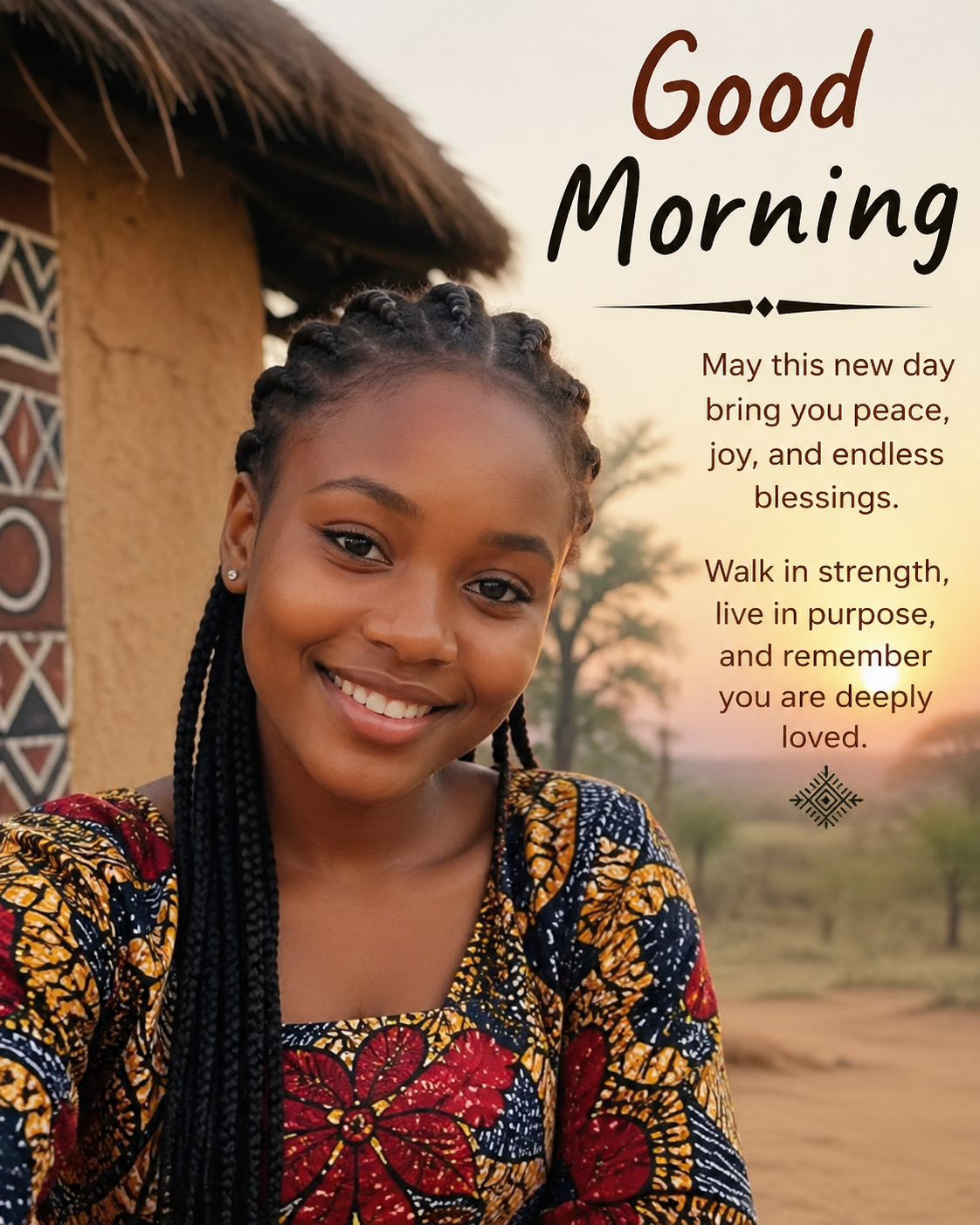 Like the first sunlight touching the earth, may your beauty shine gently, your steps find favor, and...