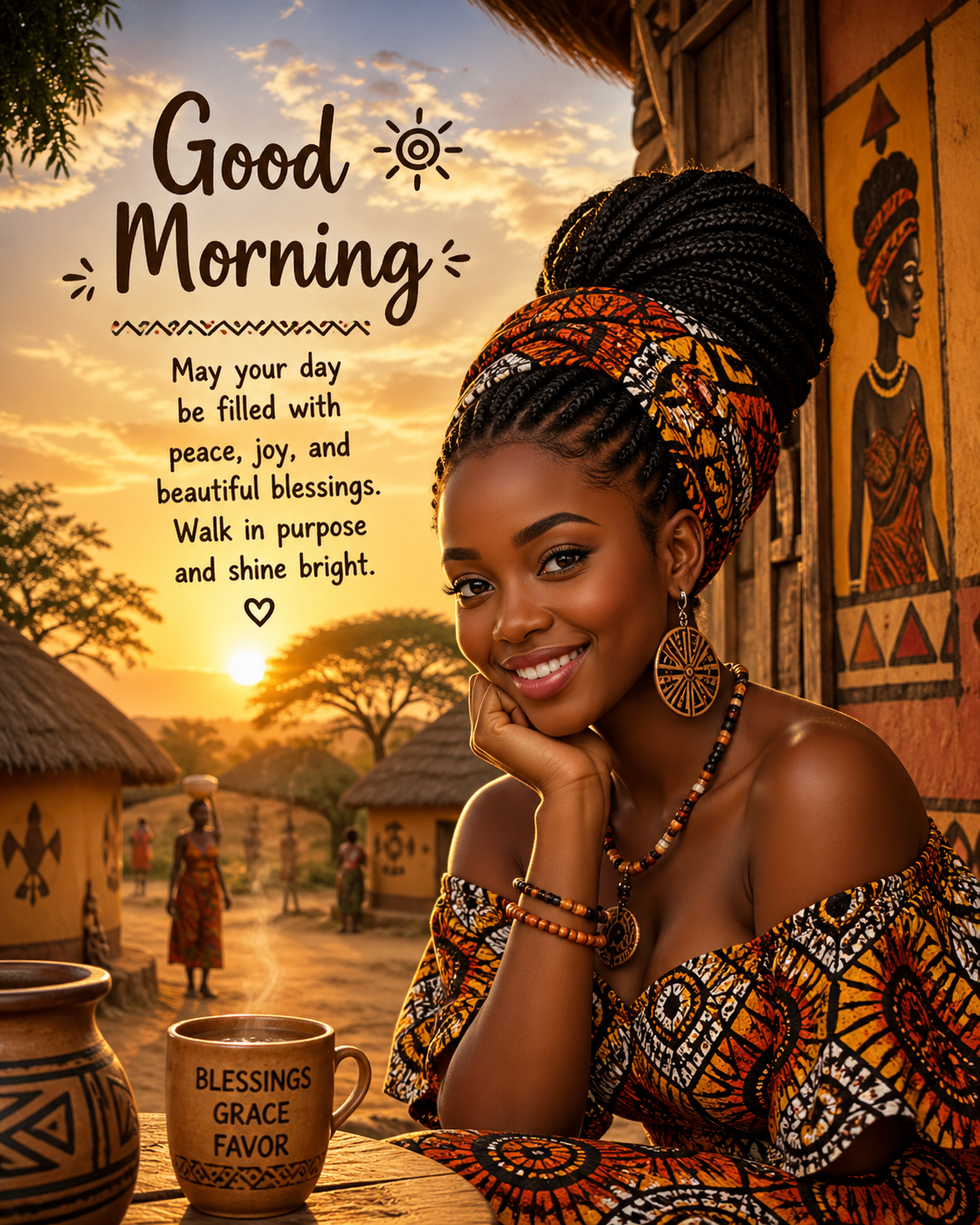Good morning, beautiful souls. Like the rising sun over the motherland, may your light shine today,...