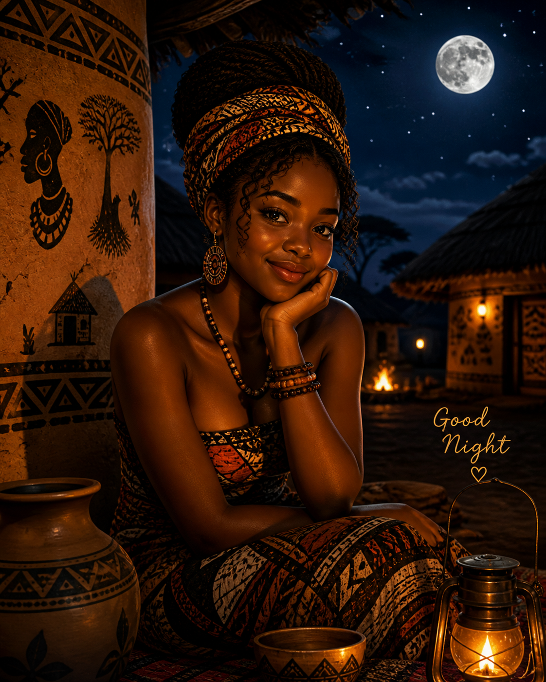 Good night
May your dreams be as gentle as the village breeze, and may tomorrow rise for you like th...