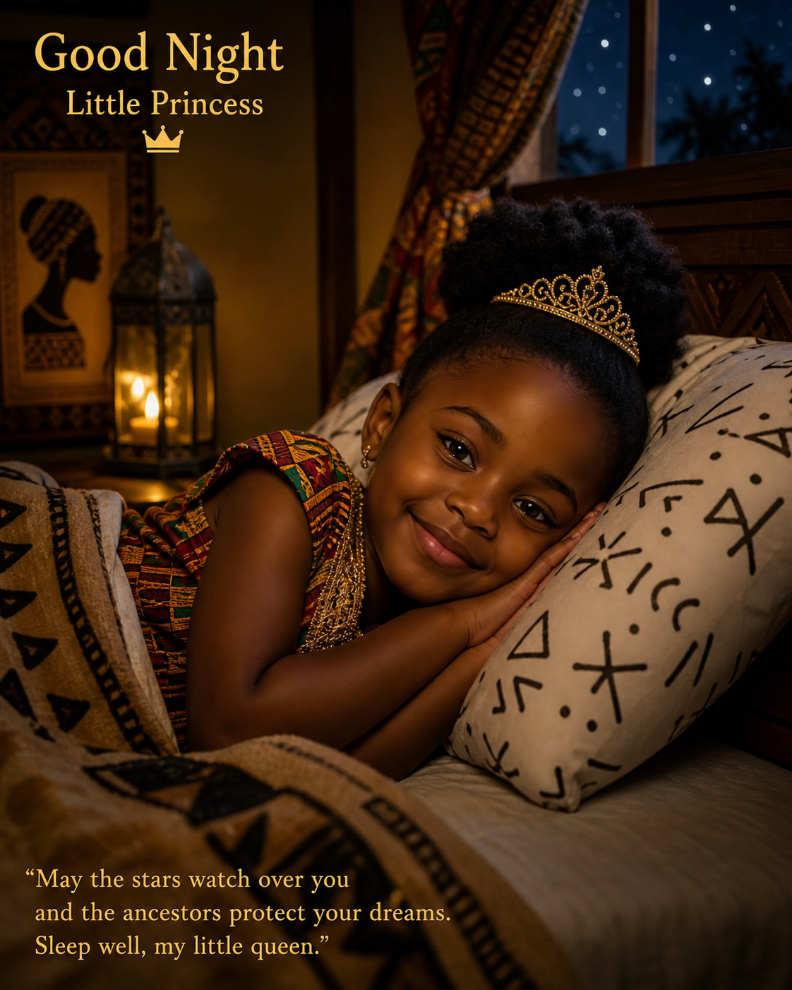 Sleep well, little princess… 🌙✨
May the stars whisper peace to your heart,
and may your dreams be...
