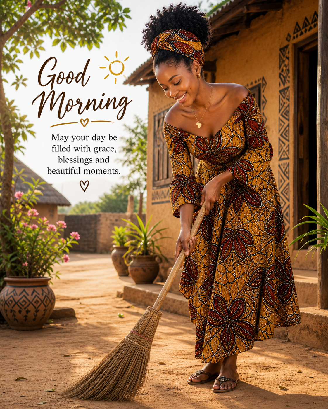 Good morning. ๐
As you sweep into this new day, may every step you take clear the path for joy, fav...