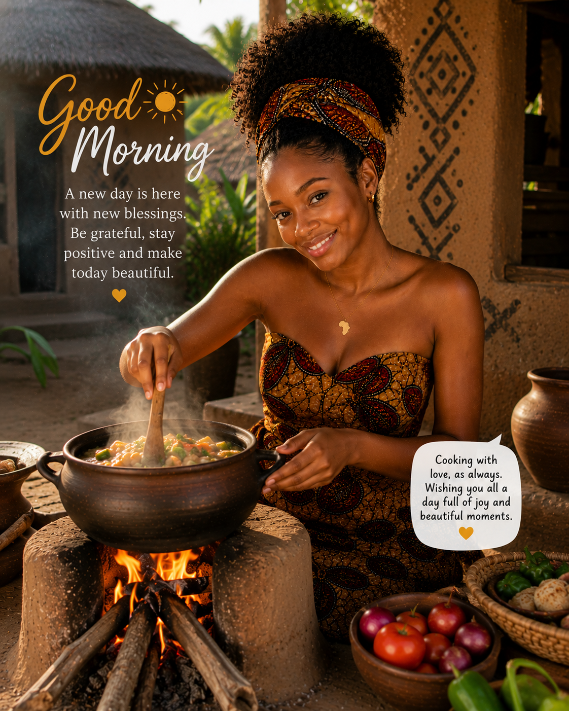 Good morning, my beautiful family. โ๏ธ๐ฅ
May your day be filled with warmth, your hands be blessed wi...