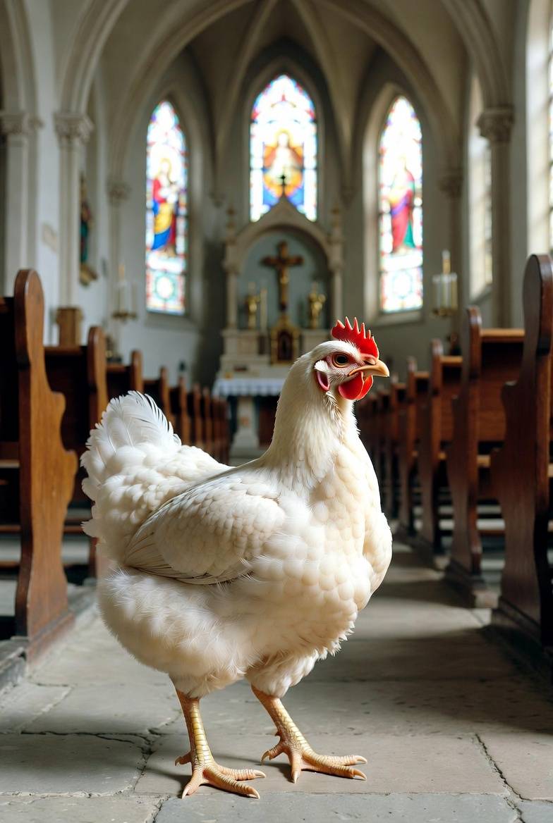 TODAYS SECRET: 
Do you know that Broilers go to church almost every Sunday?.
Yes I guess you saw one...