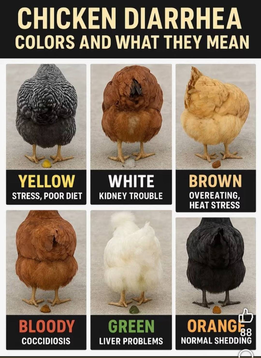 As a poultry farmer or a potential farmer. You should have this at the back of your hands.