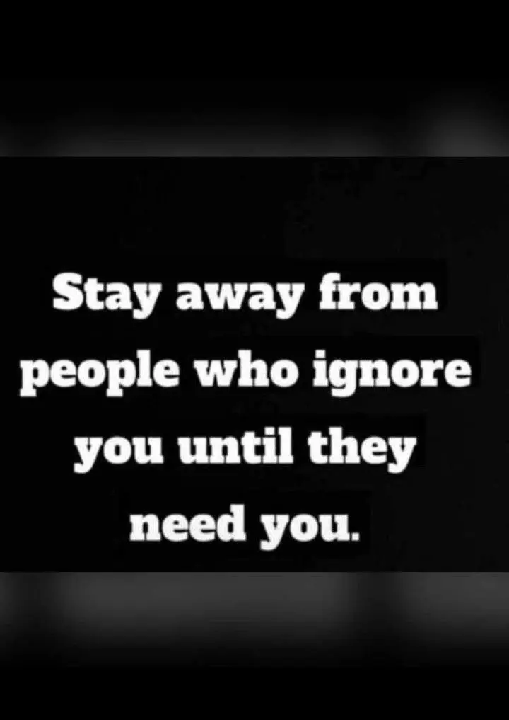 No be when you need something you go remember me ππ³