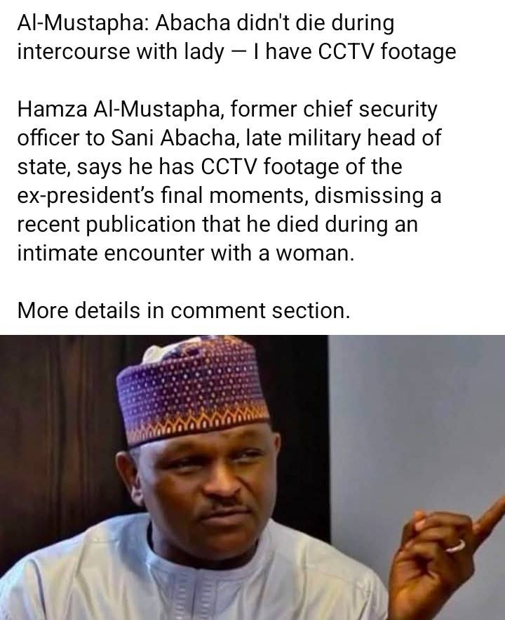 controversy on Abacha's death.....read on
