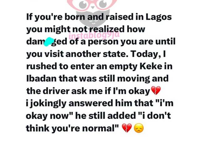 CHAI!!! MY LAGOSIANS... HUSTLE DON CHANGE OUR LIFE