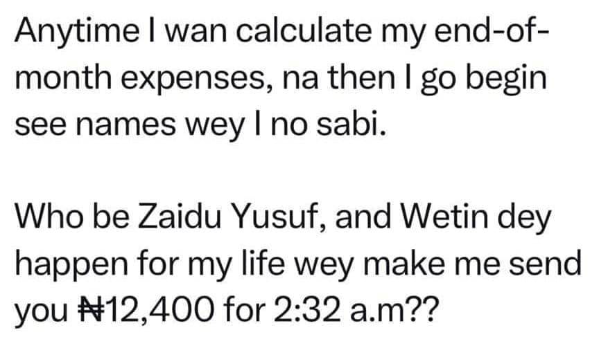 monthly expenses