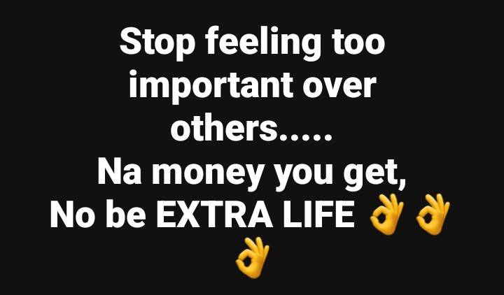 I dey tell you humble
