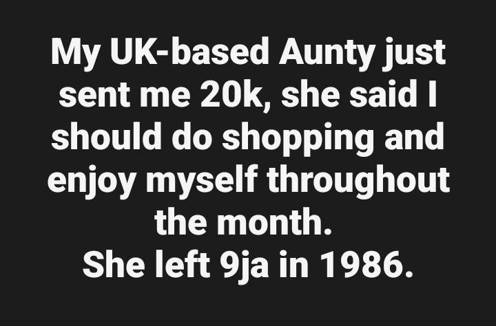 does she know what's happening in naija now?