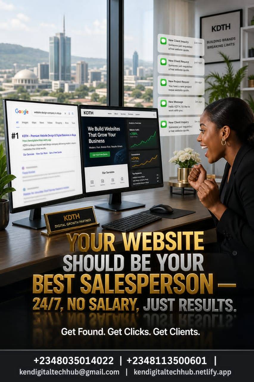 No salary… no results… no customers? 👀
Then your website is not working hard enough.
Your website...
