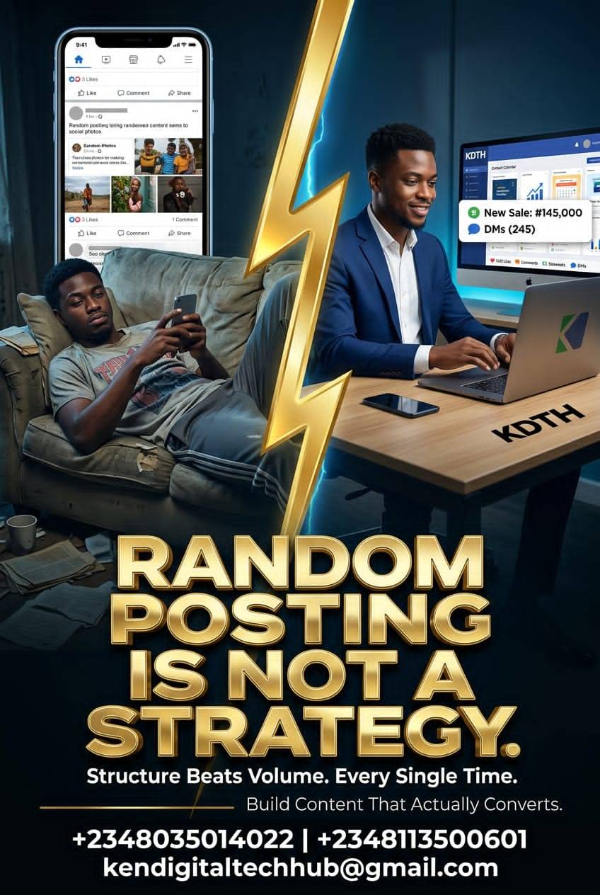 ๐จ RANDOM POSTING IS NOT A STRATEGY.
This might sound harsh, but many businesses are posting every...