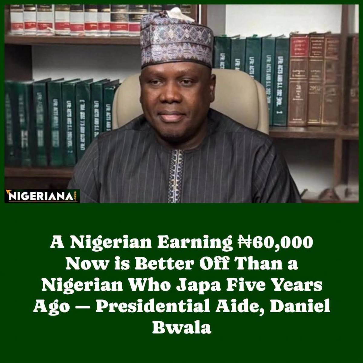 I now agree that Bwala's brain stopped working the moment he joined APC. Confirmed!
What?