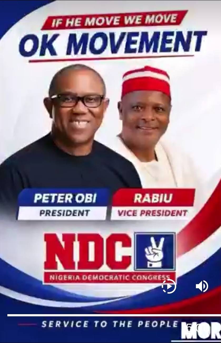 Good evening fellow Obidients and all well meaning Nigerians, please be informed that OK Tickets 202...