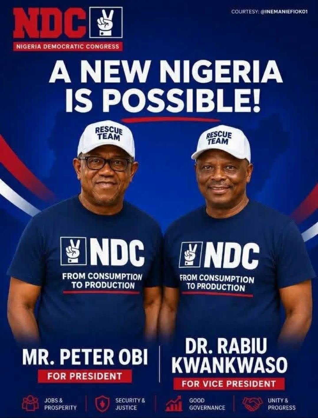 We couldn't ask for better President and Vice President in the duo of @PeterObi and @RBk. Smart, int...