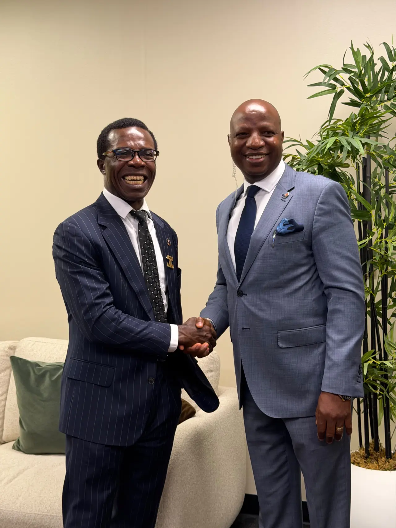 Here I am with @Dr. Cosmas Maduka the founder and CEO of Coscharis Group of companies. Humility is a...