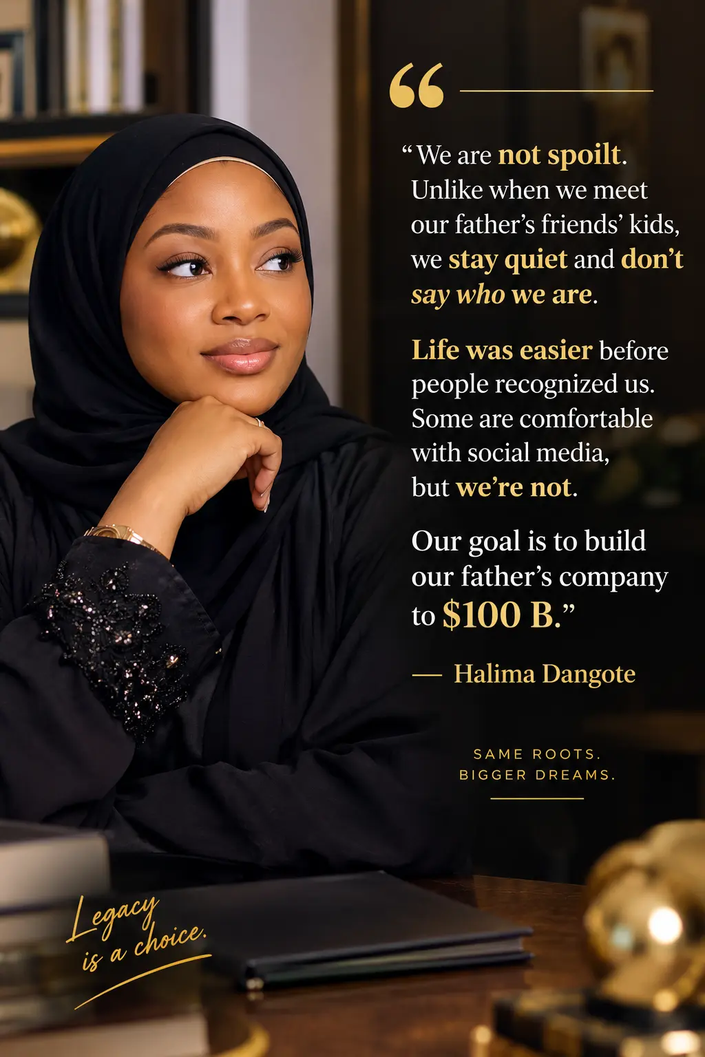 “We are not spoilt. Unlike when we meet our father’s friends’ kids, we stay quiet and don’t say who...