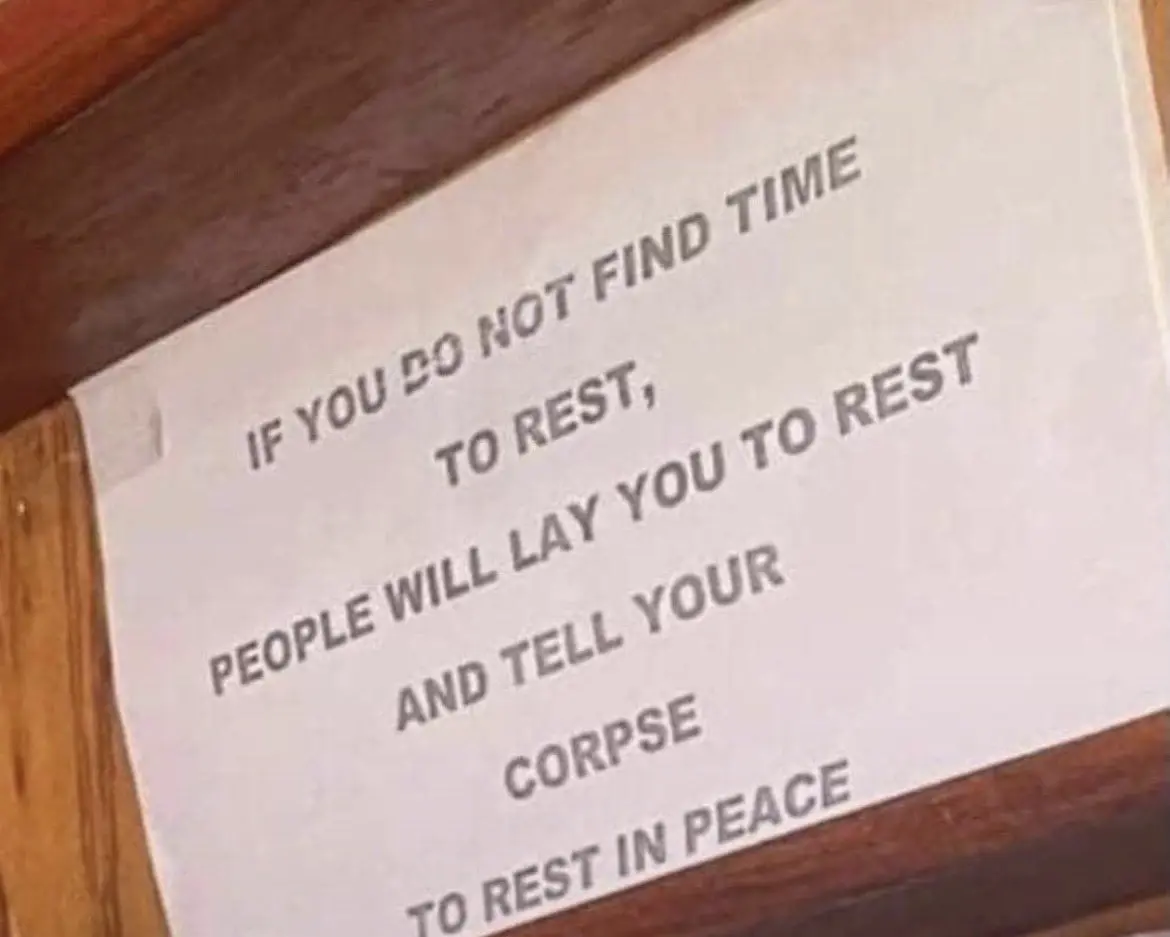 Try dey rest oo