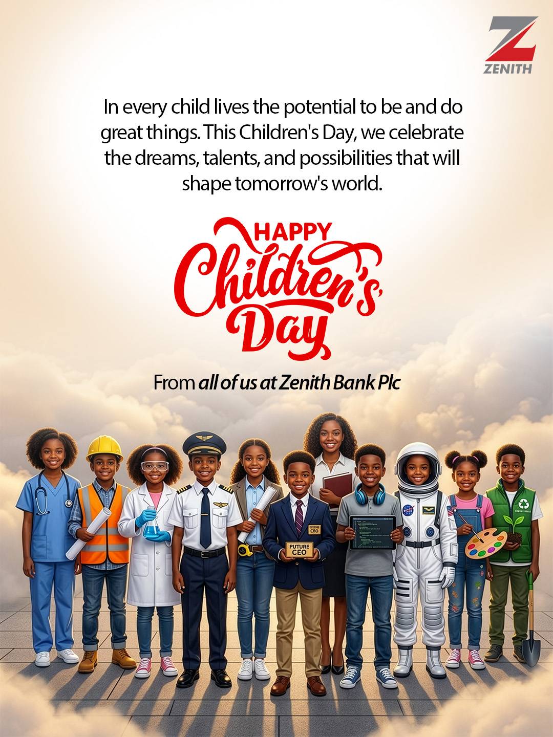 Zenith Bank to Nigeria's Children: You Are Not Just the Future. You Are Our Present Responsibility...