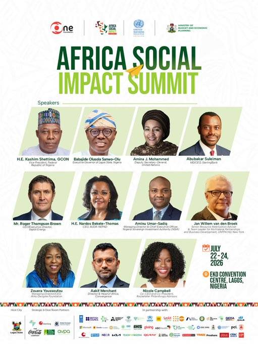 Africa’s social impact ecosystem is coming together at ASIS 2026.
Join policymakers, business leade...