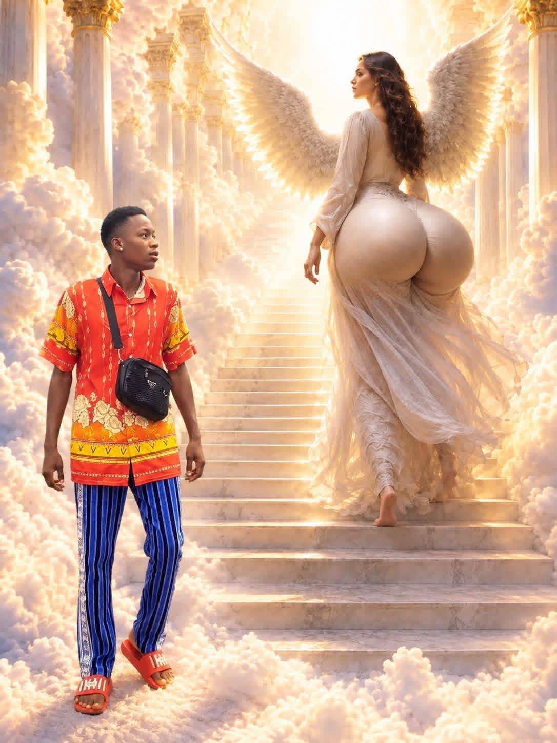 Una wey no go make heaven go miss oo see wetin Angel Jennifer carry