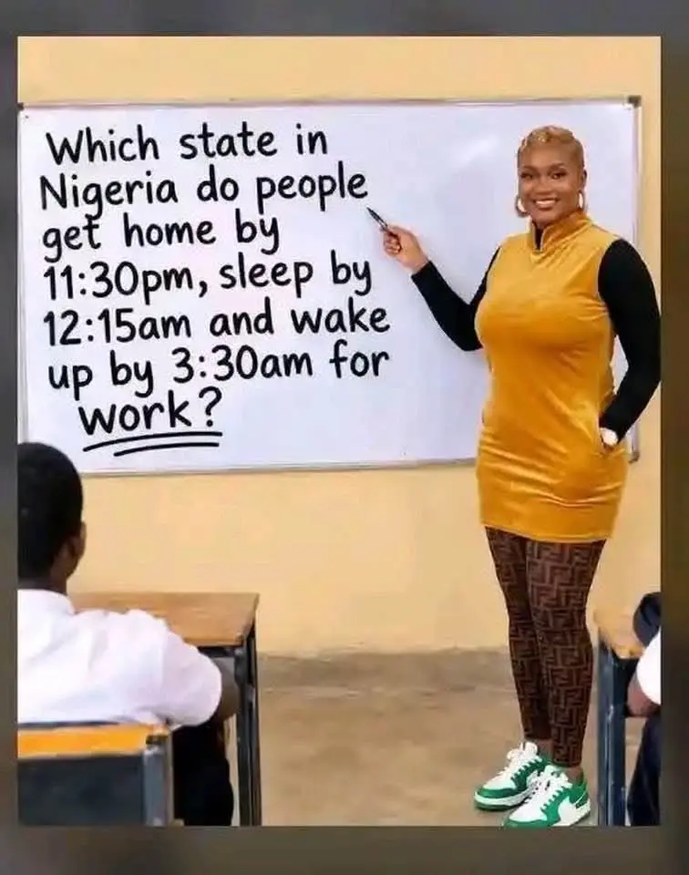 Oya ooo,which state abeg?.My sister just asked me this now,make una help me answer am...
#LekeeLekee...
