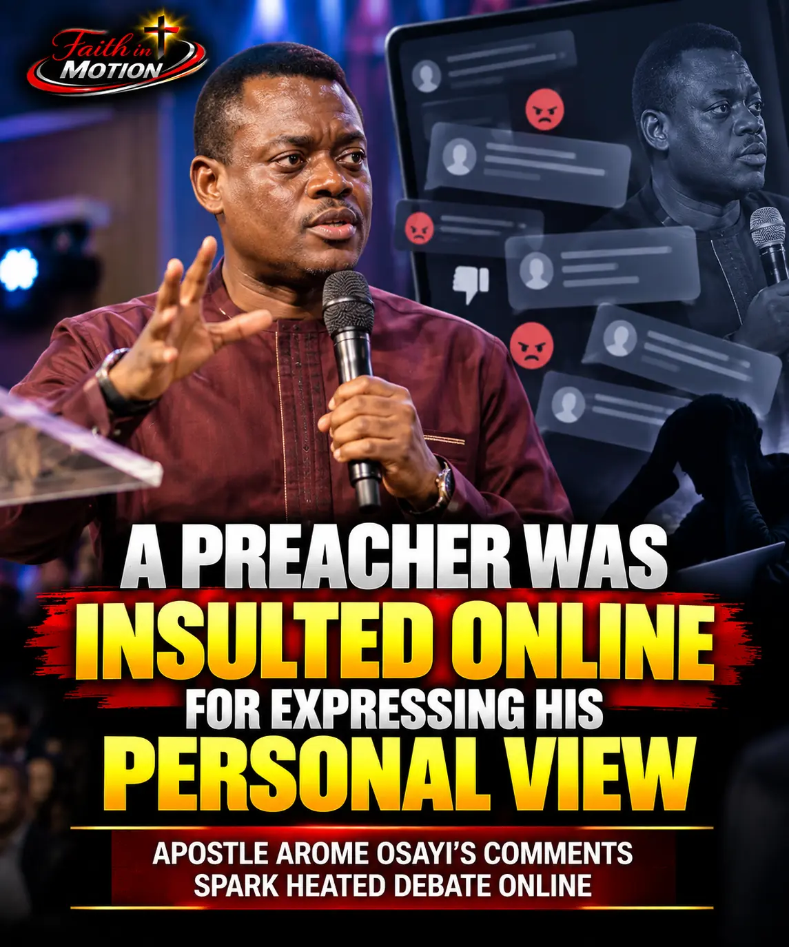 A preacher was insulted online for expressing his personal view...
I'm not surprised at all. When y...