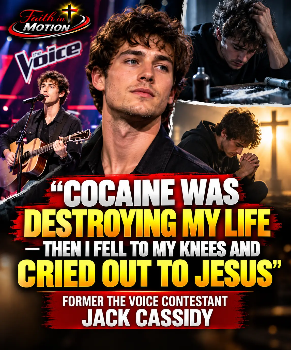 “I CRIED OUT TO JESUS” — THE VOICE CONTESTANT SAYS COCAINE NEARLY DESTROYED HIS LIFE
Jack Cassidy,...