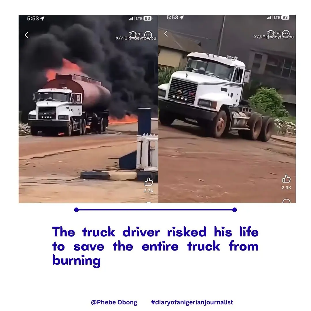 The video amazed me, but at the same time, I had a moment to think deeper.

Here is a petroleum truc...