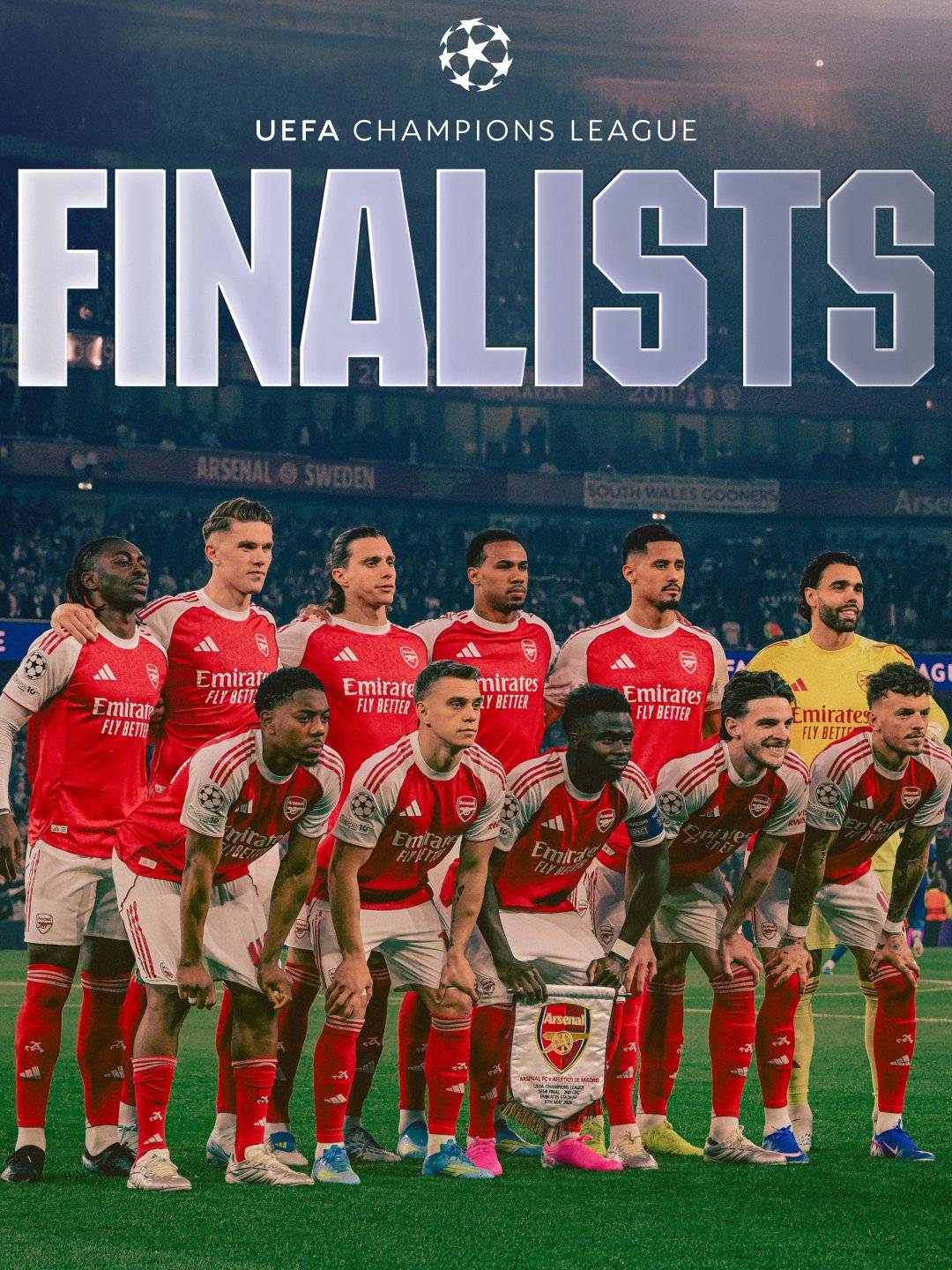 Thanks to the goal of British-Nigerian superstar Bukayo Saka, #Arsenal is officially on the way to B...