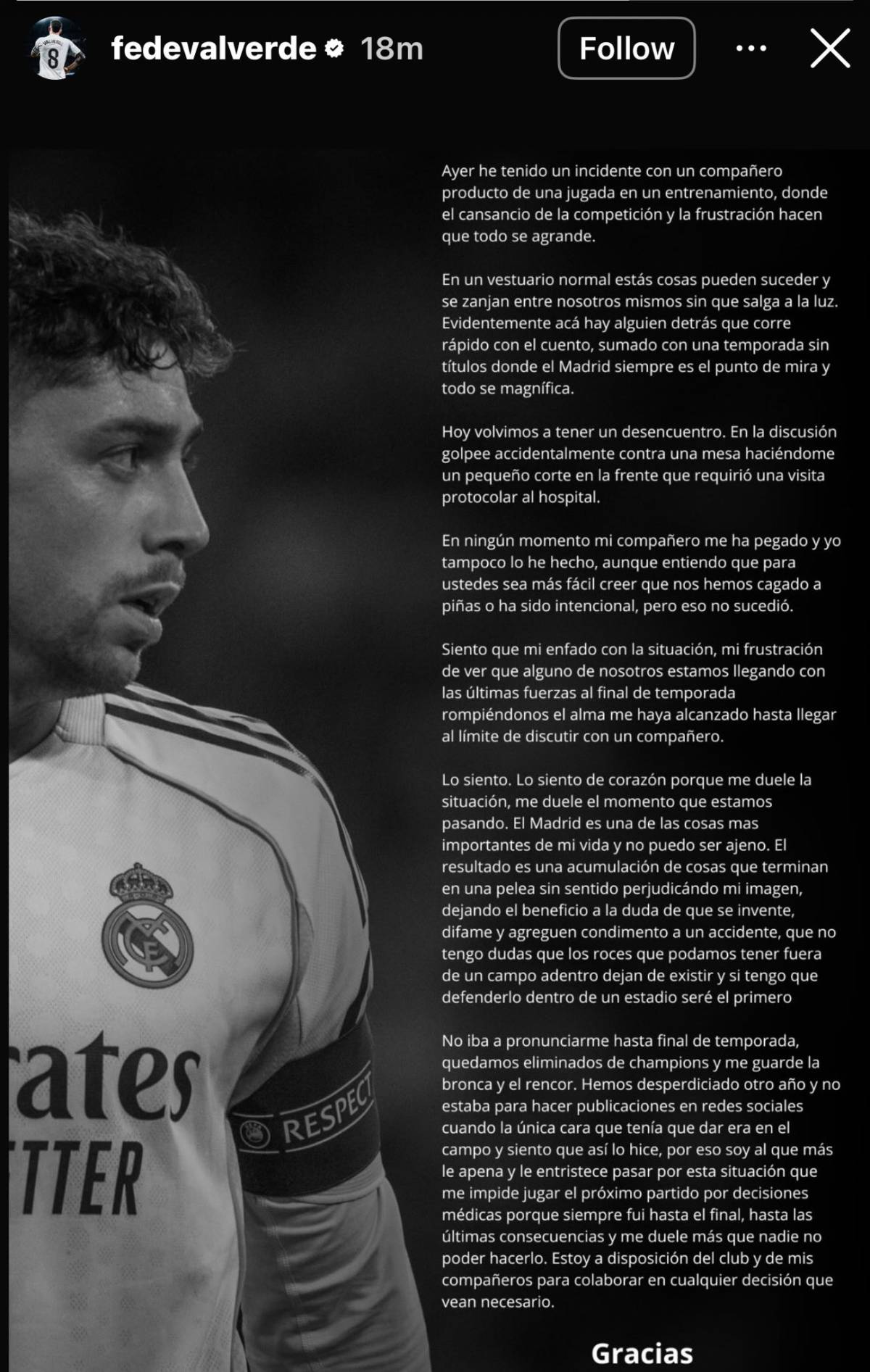 Real Madrid announced they started disciplinary proceedings against their players Federico Valverde,...