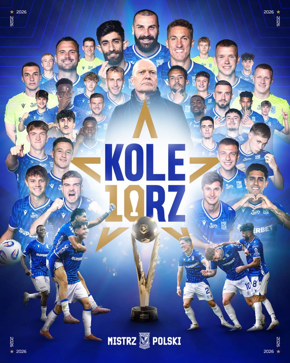 Lech Poznan have retained the 2025-26 Polish championship, sealing top spot with one match remaining...