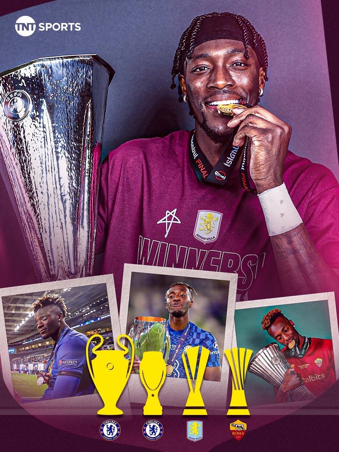 British-Nigerian superstar Tammy Abraham has completed European football at just 28 years old.
Tamm...