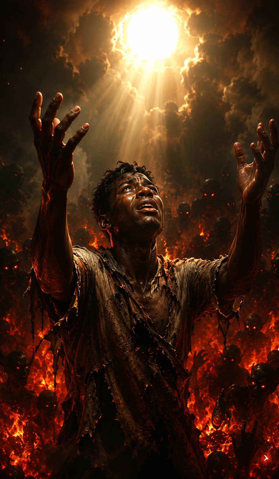 TAKE ME BACK.
This song is a cry from hell.
A soul pleading for one more chance to repent.
But...