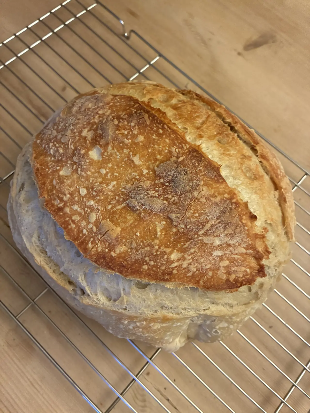 Pre-work baking means scrambled eggs on sourdough toast for lunchπ§βπ³ π