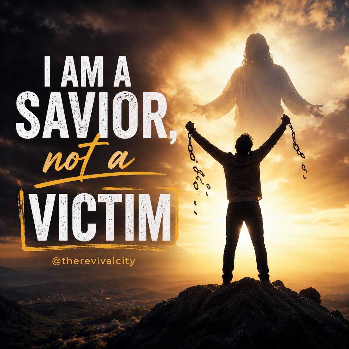 Jesus Christ the Messiah (Saviour) looked beyond Himself and saved us not just to give us eternal li...