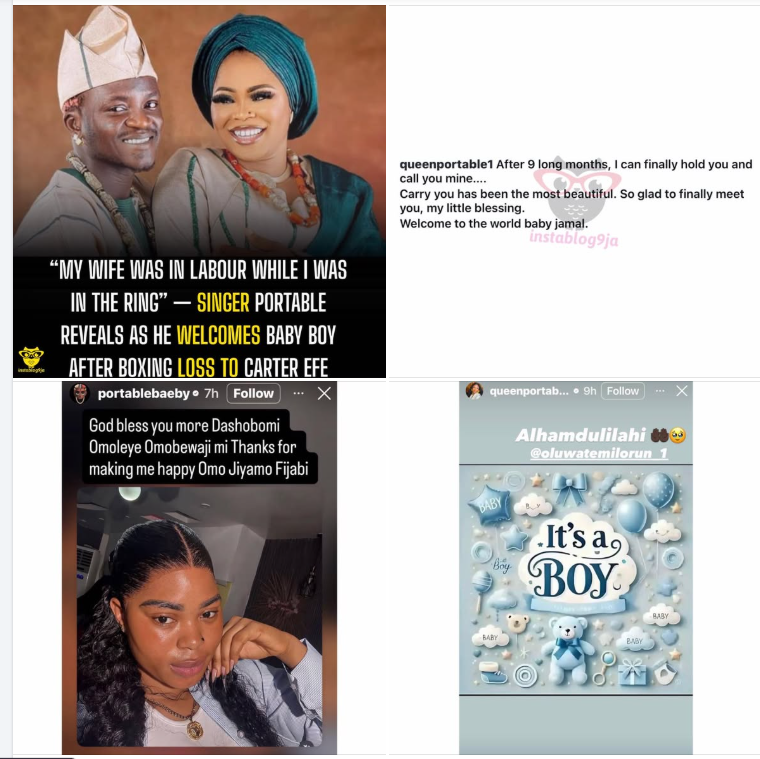 “My Wife Was in Labour While I Was in the Ring” — Singer Portable Reveals as He Welcomes Baby Boy Af...