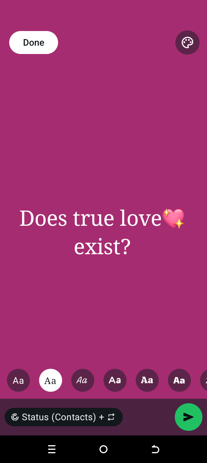Be honest